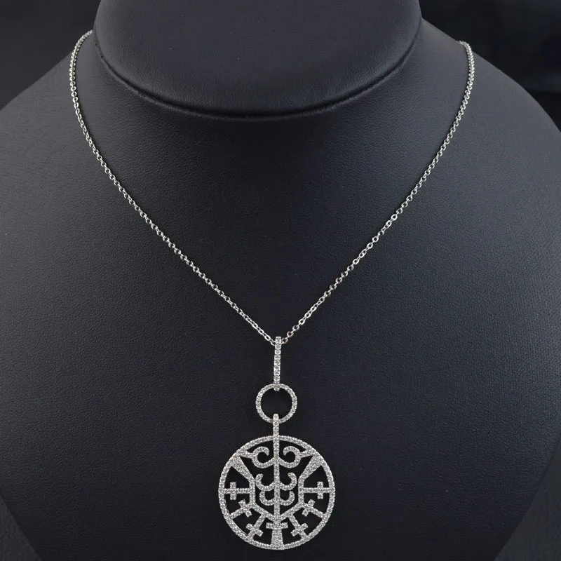 Новый дизайн Элитный бренд micro pave цирконий кулон ожерелье для женщин/девочек