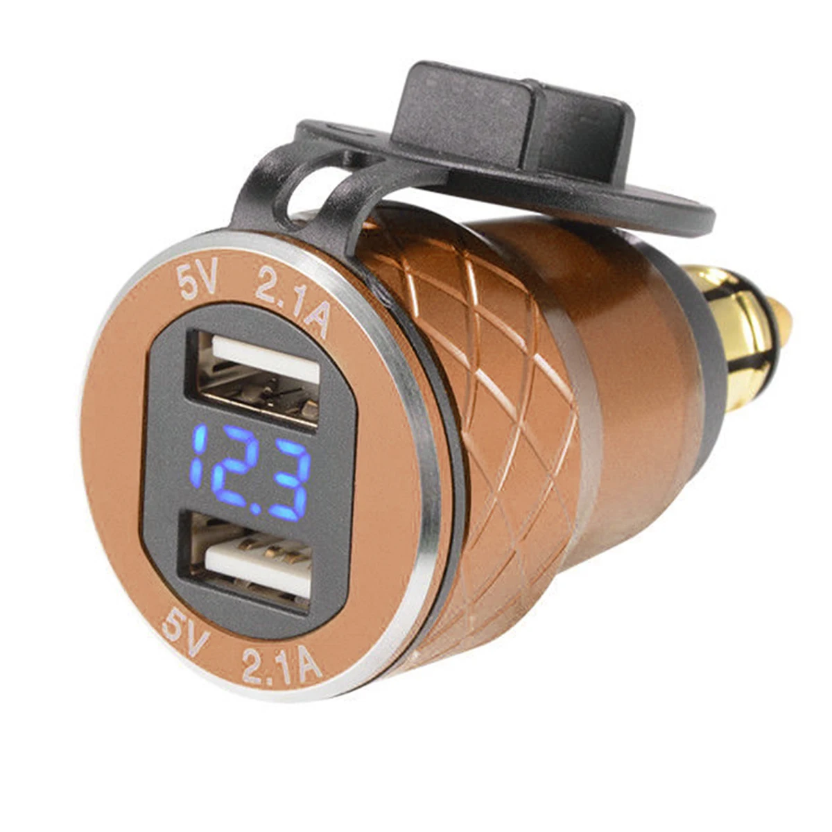 12 V 24 мотоциклов Адаптер зарядного устройства с двойным USB 5V 4.2A светодиодный