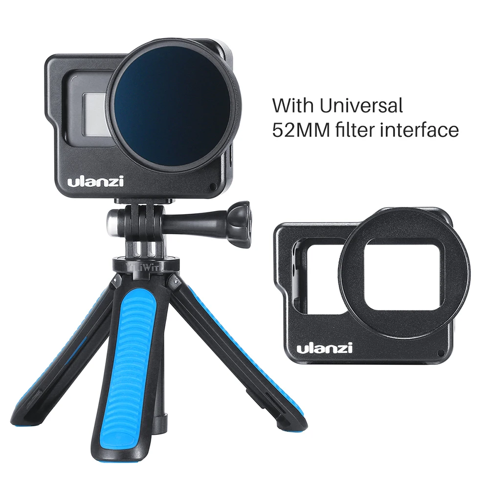 ULANZI V3 алюминиевая видеокамера для GoPro 7 6 5 Vlogging защитная рамка w 52 мм адаптер