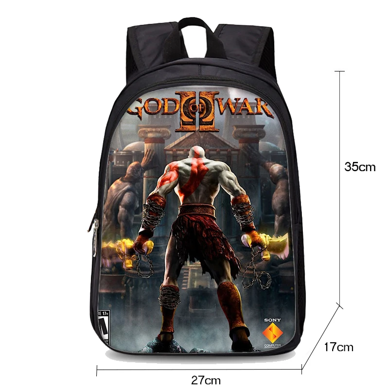 Детские школьные сумки с 3d принтом God of War 4 Kratos для мальчиков и девочек подростков
