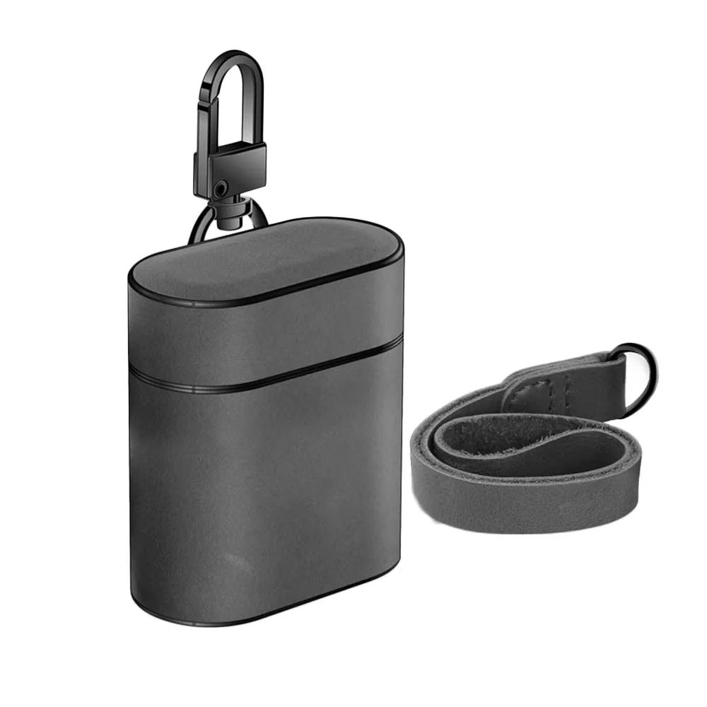 JINSERTA чехол для наушников для Airpods, 1/2 натуральная кожа, чехол с ремешком с пряжкой, сумка для наушников, аксессуары для наушников