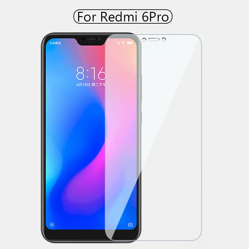 for redmi 6 pro PZOZ для Xiaomi mi 8 9 cc9 Red mi 5a стекло закаленное Pocophone F1 6a mi A2 Lite Защитная пленка для экрана красное mi Note 5 6 7 pro стекло - Цвет: for redmi 6 pro
