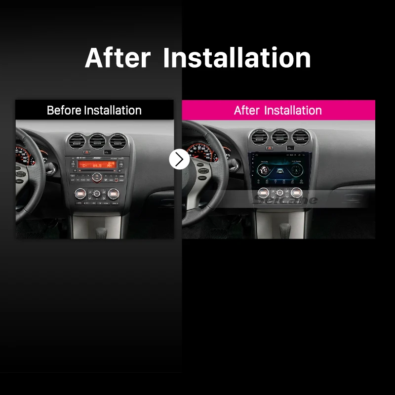 Автомобильный мультимедийный плеер Seicane 2 Din 9 дюймов Android 2008 GPS для Nissan Teana ALTIMA 2009-2012