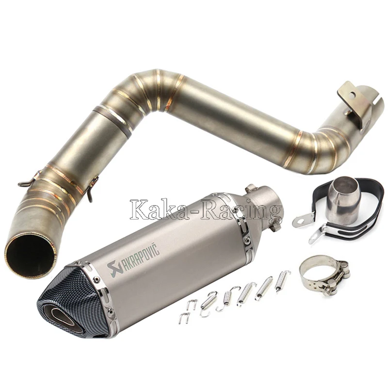 Мотоцикл KTM Duke 125 200 390 выхлопная системный Глушитель Трубы Akrapovic лазерная маркировка для KTM Duke 125 Duke 200 Duke 390