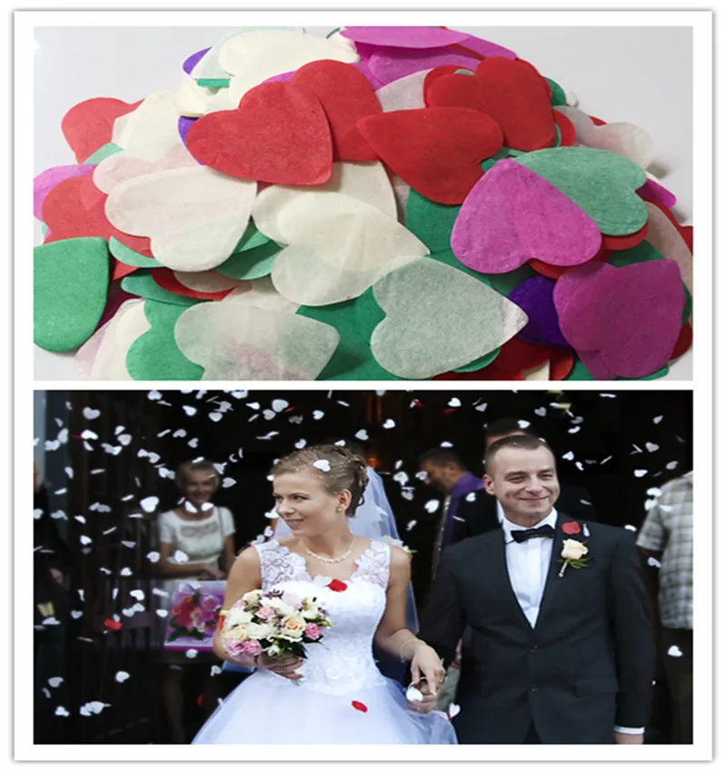 6000 шт Свадебные Бумажные конфетти ткани цвета радуги деревенские для украшения