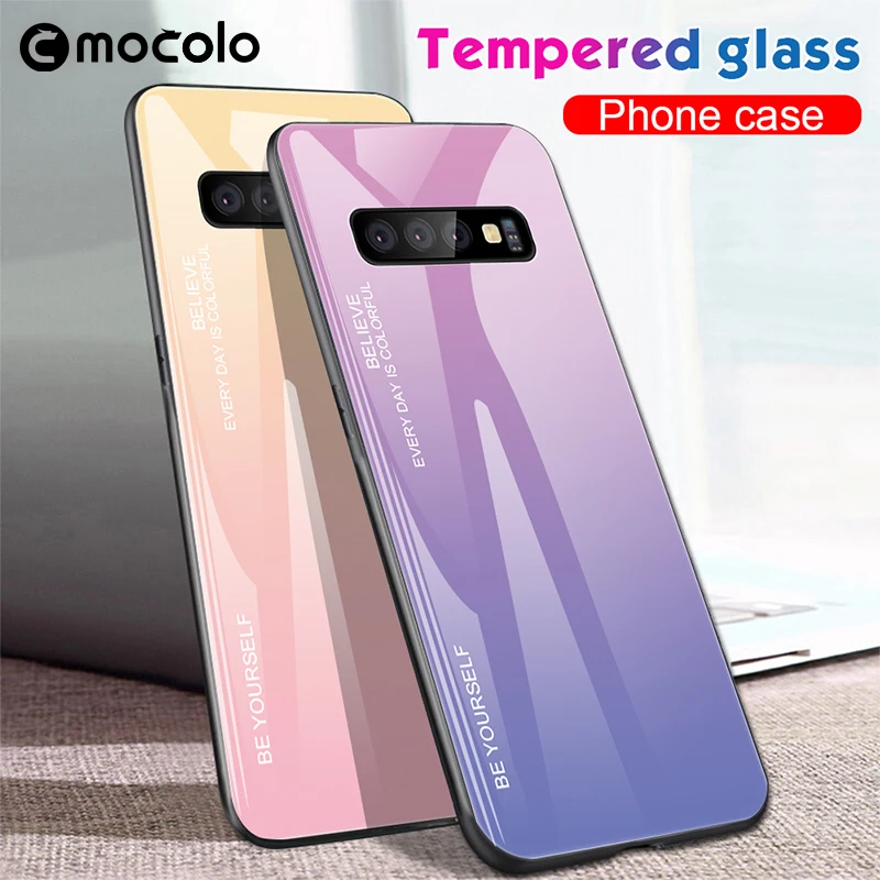 Защитное стекло Mocolo изогнутое закаленное 3d для Samsung S10 Plus S10e|Защитные стёкла и