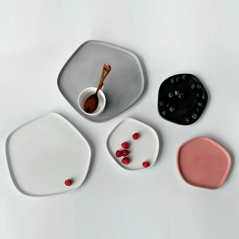 Цемент гребешок тарелка фрукты силиконовая форма бетонная декоративная тарелка плесень момент штукатурка лоток плесень