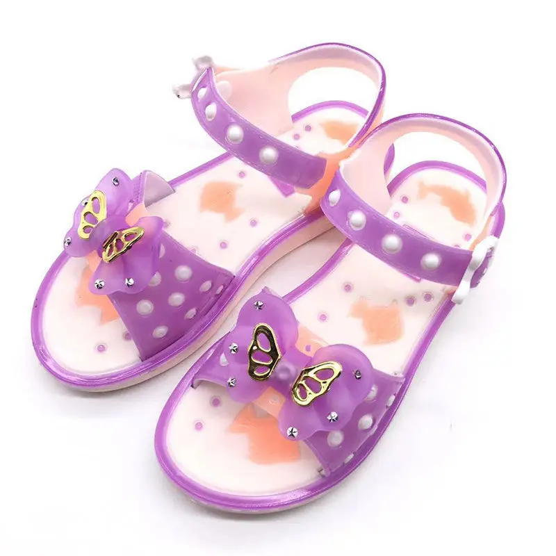 Новинка летняя обувь для девочек сандалии маленьких нескользящая Детская От 4 до