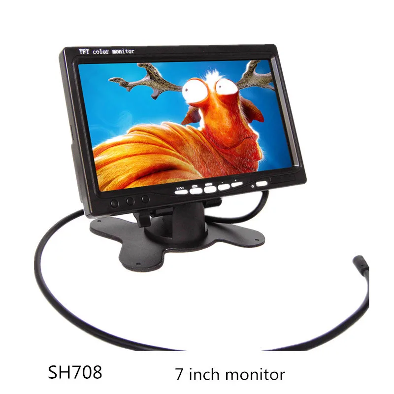7 дюймов TFT светодиодный Экран автомобильный монитор заднего вида для контроля