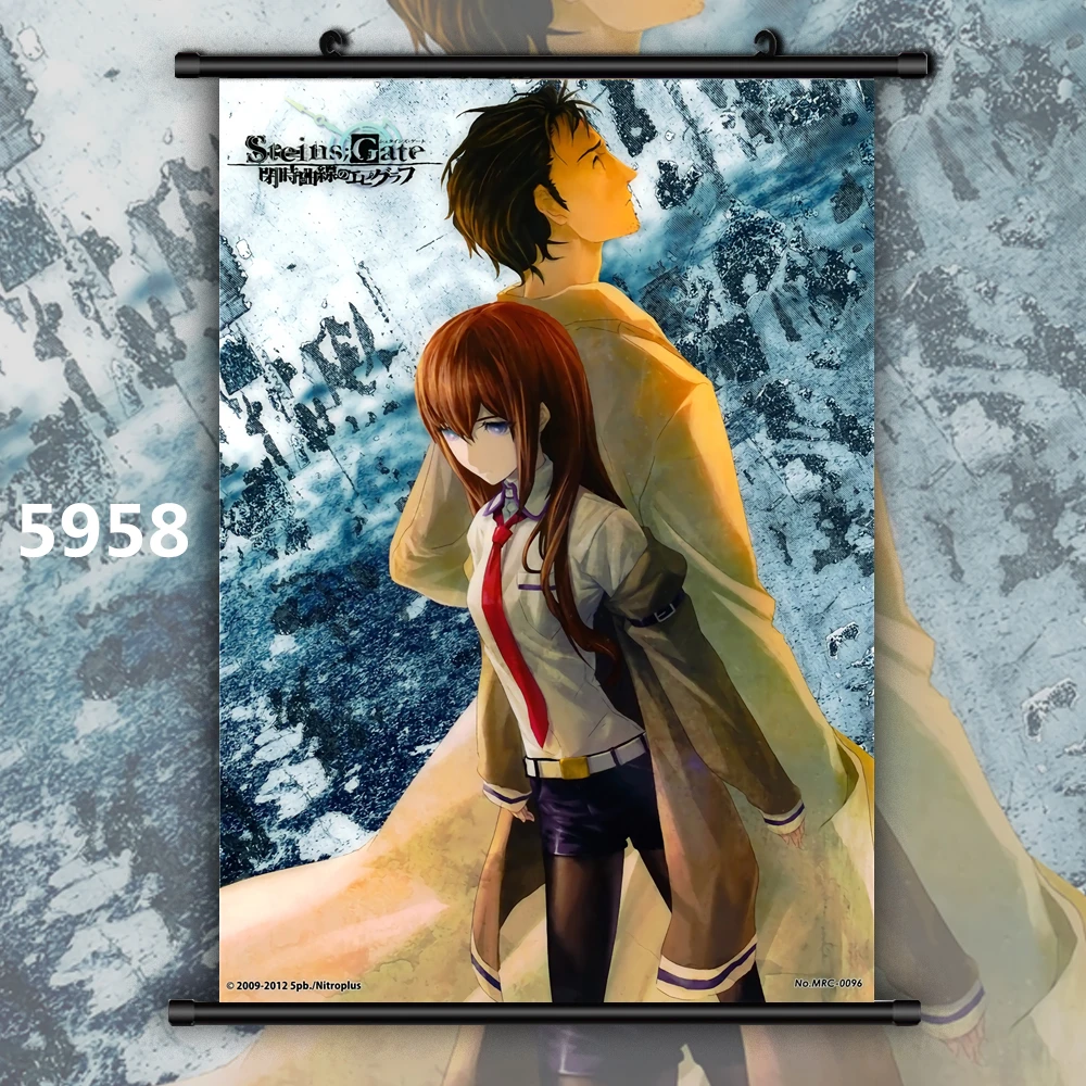 5958 Steins Gate макисэ курису Кристина Сиина Mayuri Аниме Манга настенный плакат в рулоне в - Цвет: 5958