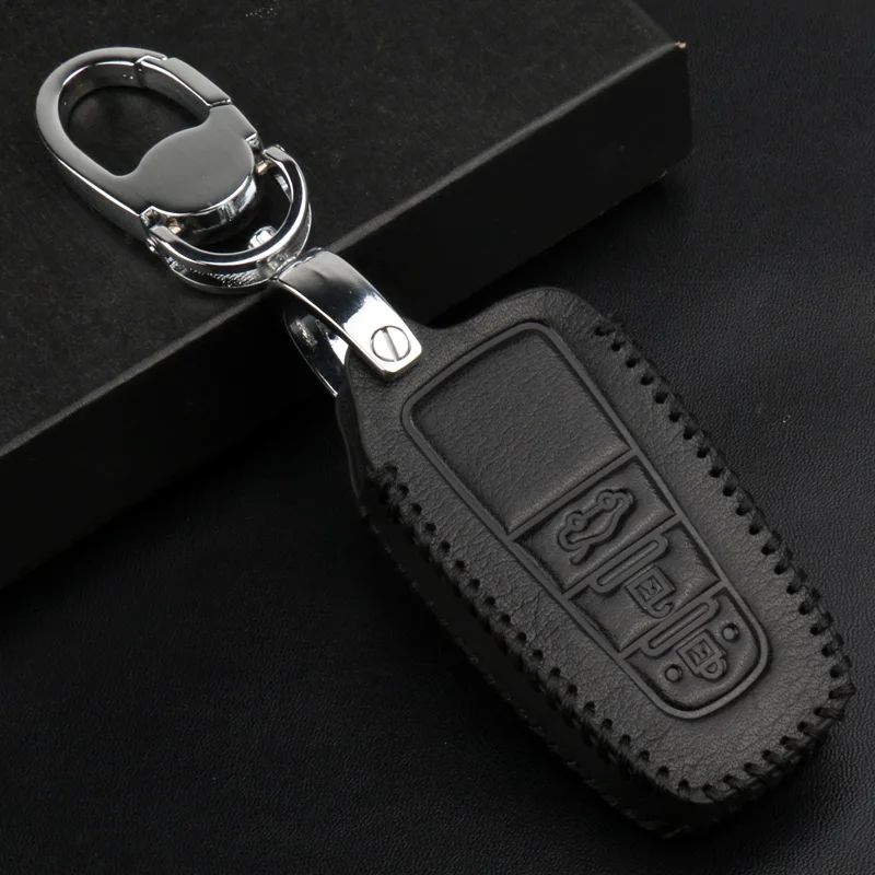 Совершенно новый кожаный чехол для дистанционного ключа Toyota Camry 8 th/Prado 2018|leather key fob