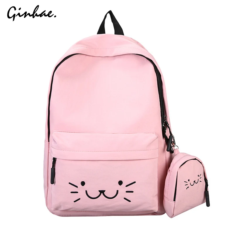 2019 нейлоновый рюкзак для девочек-подростков школьный с защитой от кражи женские