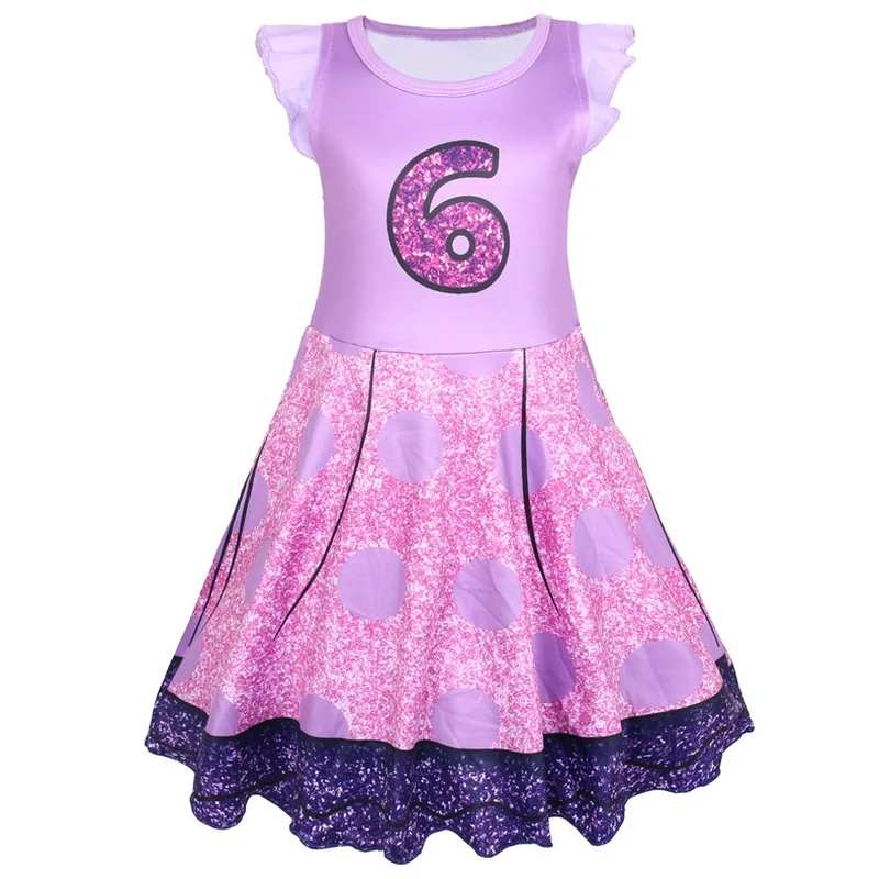 Girls surprise Birthday Party Dress Kids Clothes Brand Baby Girl doll Character Princess Halloween performance costume | Детская одежда