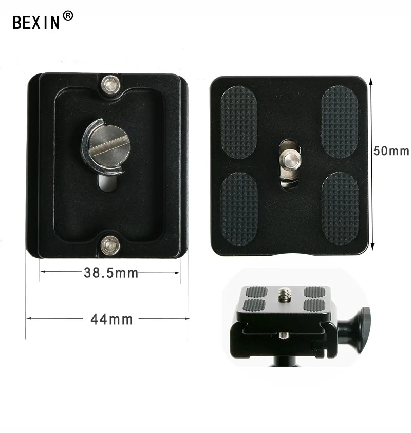 only PU50 plate Bexin штатив с шаровой головкой Узловая горка двойной ласточкин хвост макро рельс длинный быстросъемный зажим RRS Крепление камеры пластина зажим для Arca - Цвет: only PU50 plate