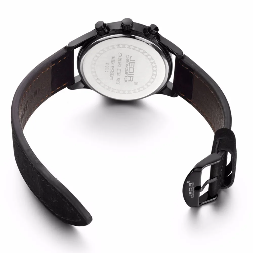 Мужские спортивные наручные часы JEDIR с хронографом и датой водонепроницаемые