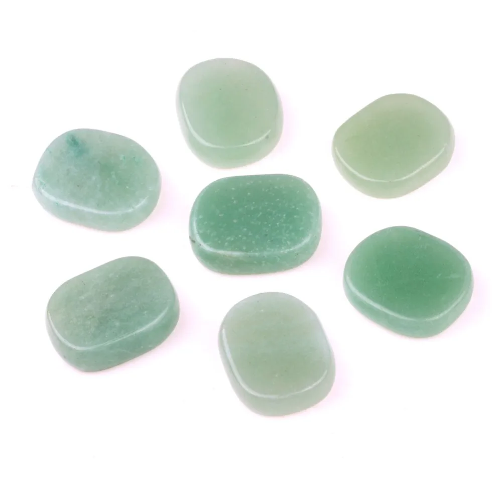 7 шт. натуральный зеленый авантюрин Кристалл целебная чакра камень набор