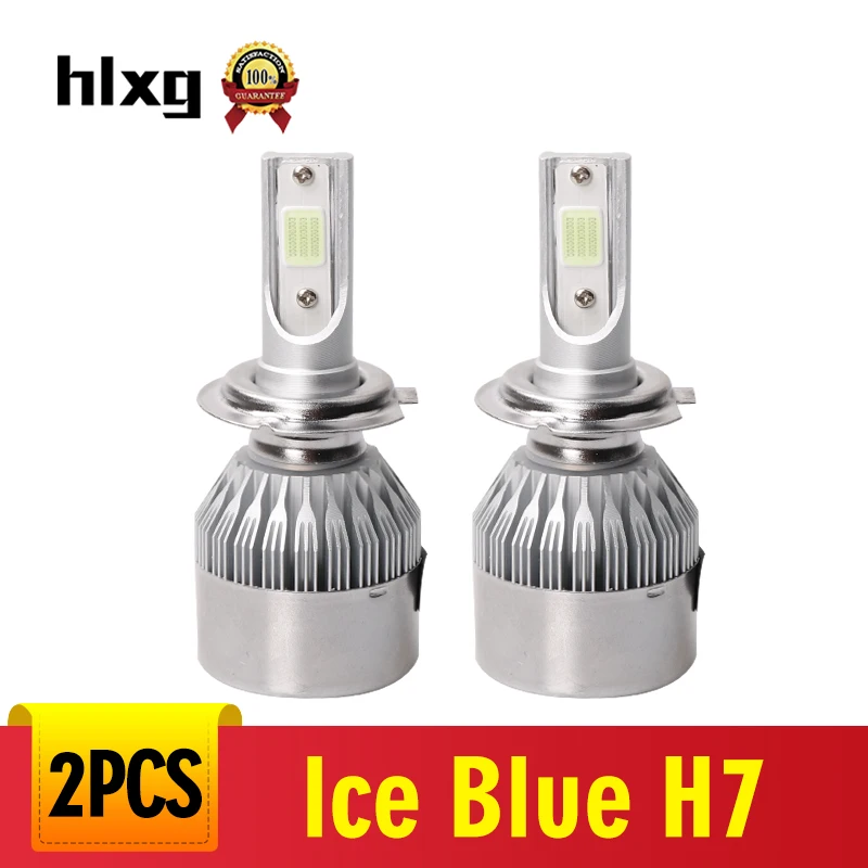 Hlxg светодиодные фары h7 led kit лампы мини Автомобильные 9007/HB5 9004/HB1 Hi/Lo h11 9008/H13 24v