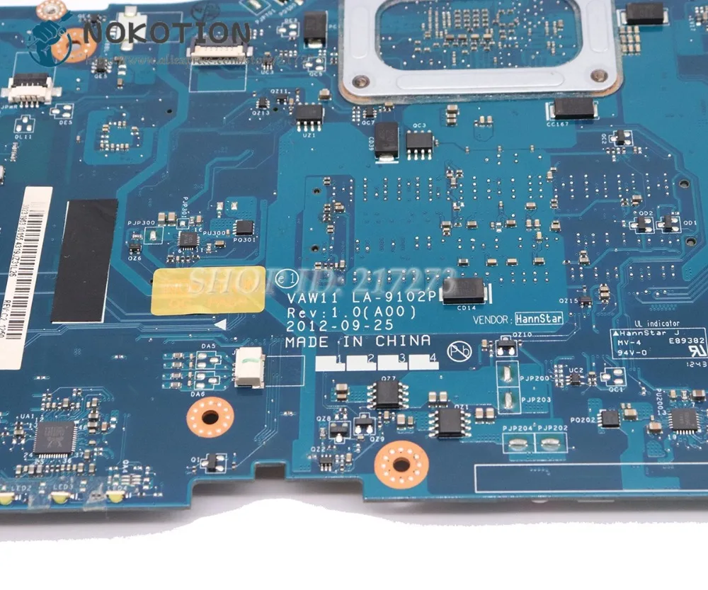 NOKOTION для Dell Inspiron 17R-5721 3721 5721 материнская плата ноутбука VAW11 искусственная деталь