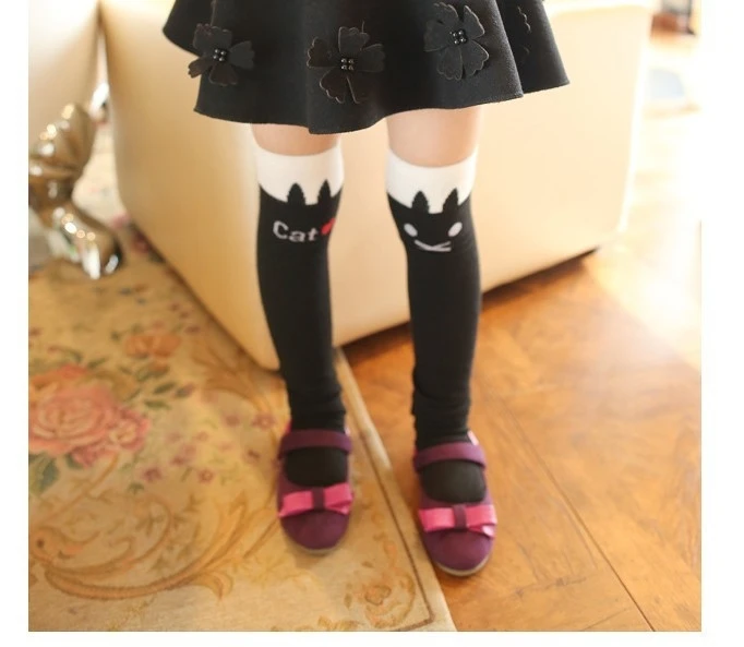 Носки без пятки для девочек носки в стиле принцессы с красивыми котятами длиной