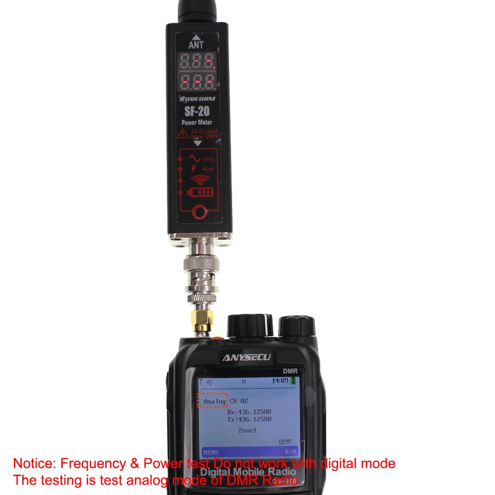 Surecom мини счетчик частоты измеритель мощности аналоговый радиотестер антенна