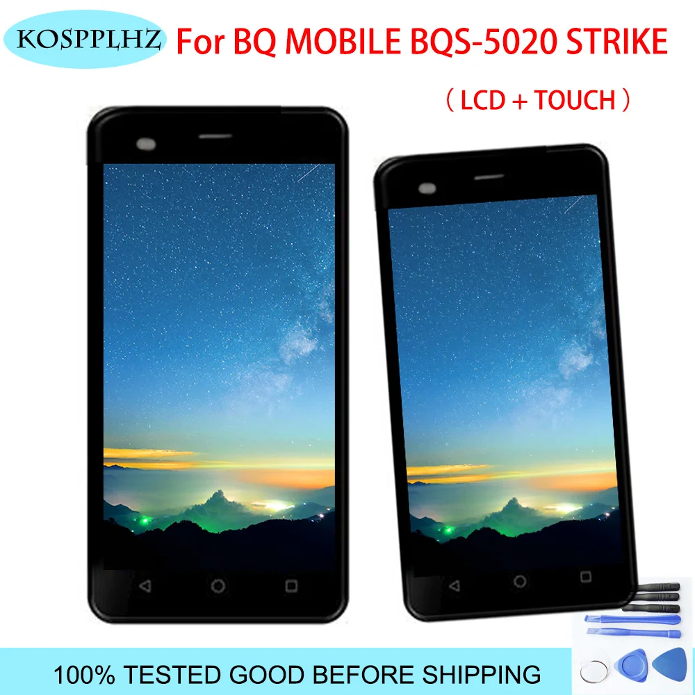 5 0 дюймов 1280x720P для BQ mobile BQS 5020 strike ЖК дисплей + сенсорный экран 100% протестированная