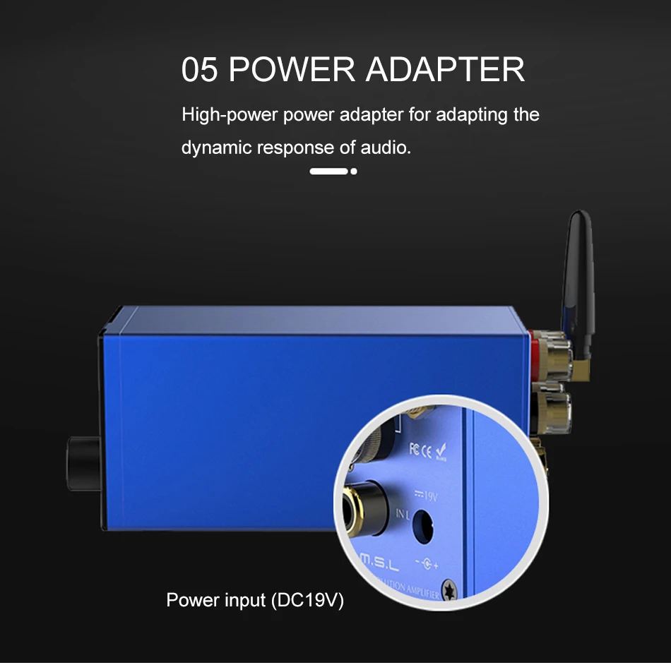 SMSL SA100 усилитель звука bluetooth 50 Вт+ 50 Вт TPA3116D2 усилитель мощности цифровой Hi-Fi аудио стерео усилитель