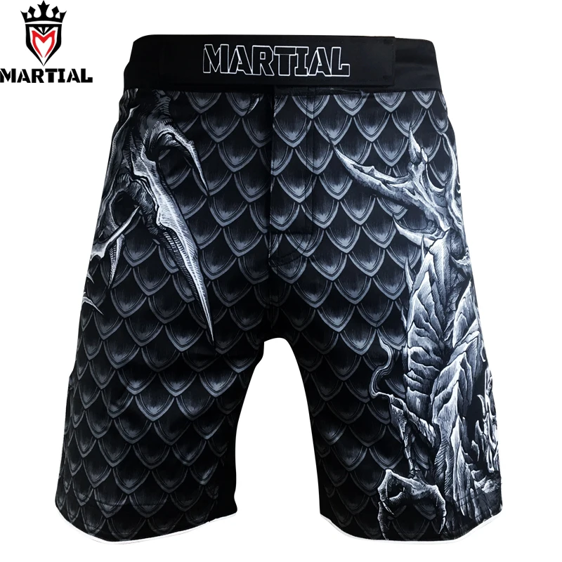 Боевые боевые шорты: защитник Соединенных предметов шорты bjj muay thai с драконом mma