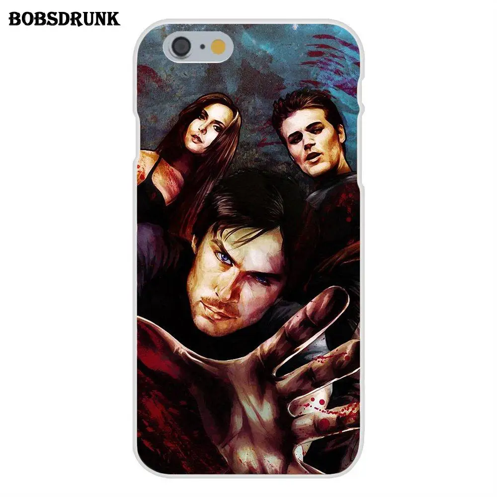 as picture EJGROUP Дневники вампира Деймон Сальваторе Ян сомерхалдер для Apple iPhone X 4 4S 5 5C SE 6 6S 7 8 Plus TPU коробка вызова - Цвет: as picture