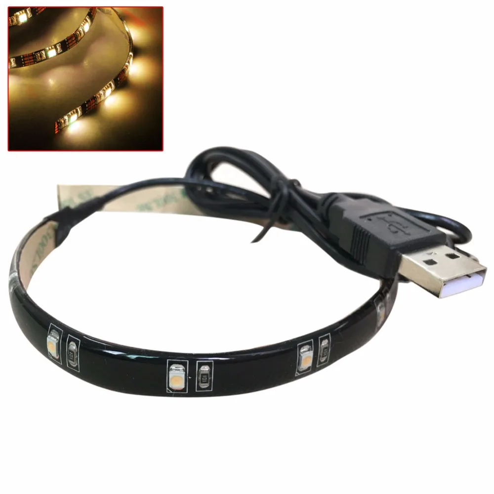 Источник питания USB 12 светодиодных лент 3528 5В освещение смещения для HDTV TV