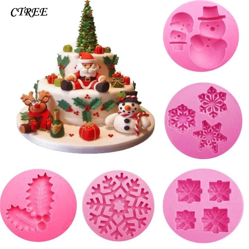 CTREE DIY Снежинка листья форма для печенья шоколадная помадка украшение торта