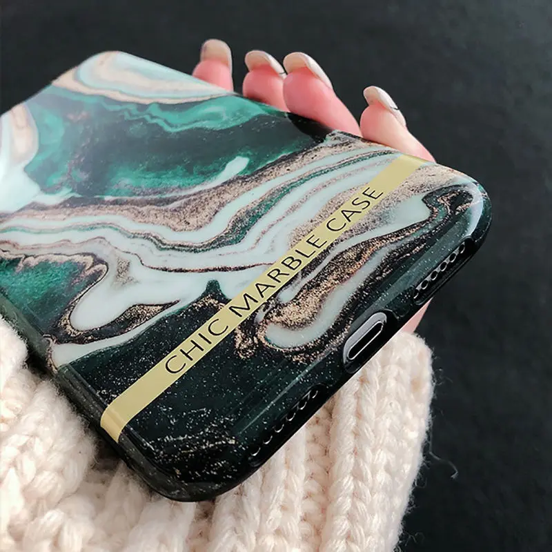 TIKITAKA чехол с зеленым мрамором для Iphone 11 Xs MAX, мягкий силиконовый чехол из ТПУ, шикарный чехол s для Iphone 7 8 6 6s Plus XS XR 11Pro Max
