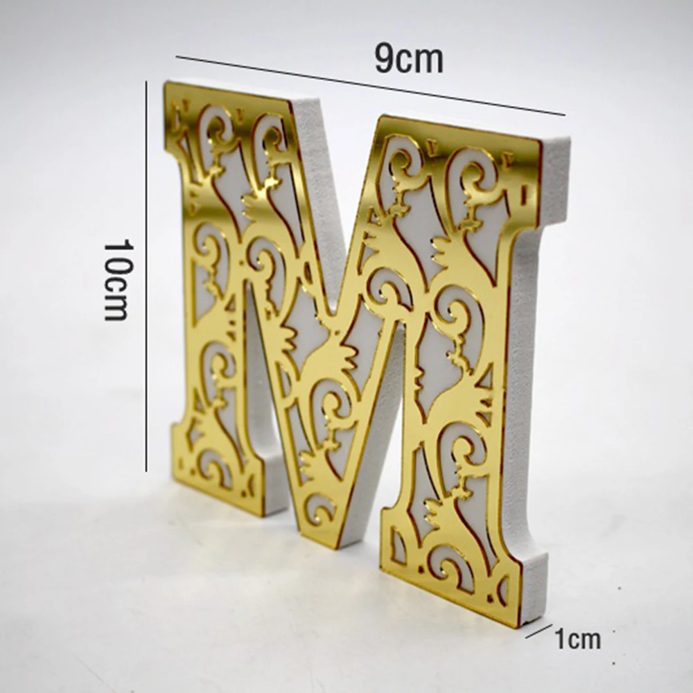 Буквы настенные украшения 3D креативные акриловые буквы зеркало настенный Декор