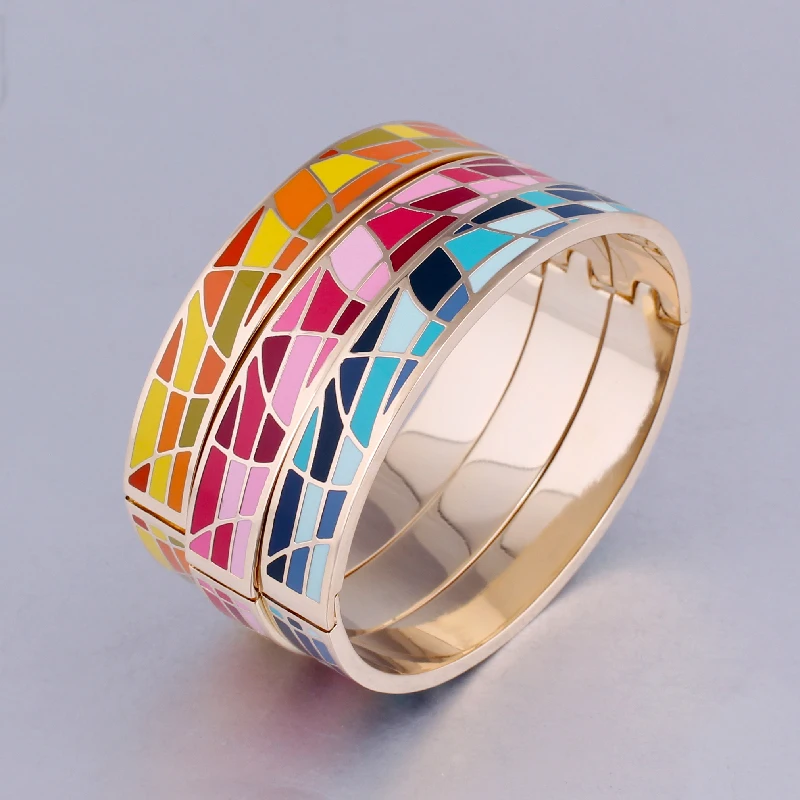 Роскошные брендовые геометрические художественные браслеты для женщин золотые