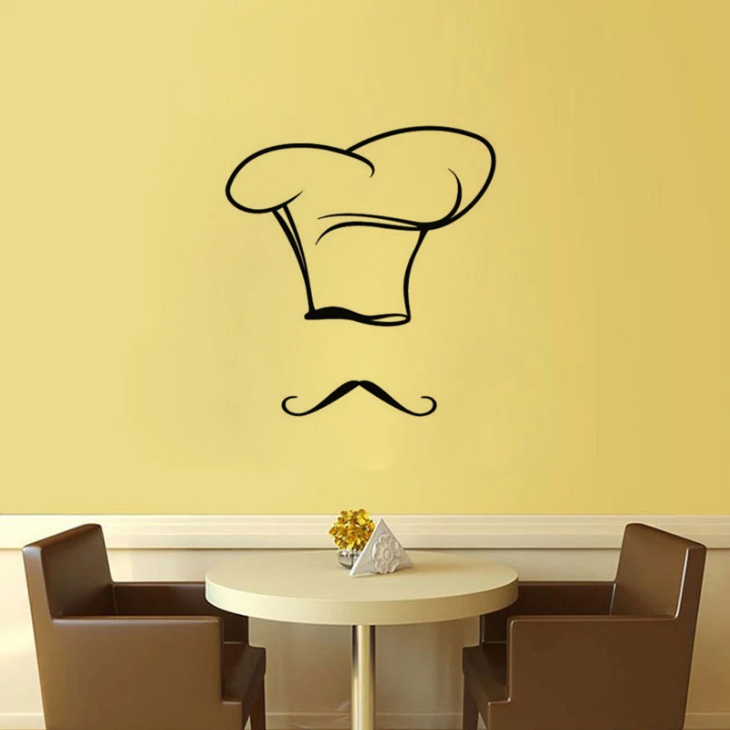 

Chef Kitchen Wall Stickers PVC Removable Home Decor Waterproof Art Wallpaper JG1499