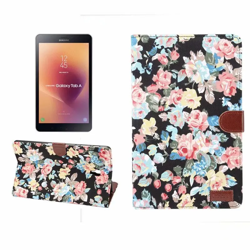 Чехол для Ipad mini4 Flower Series пасторальный Стиль Магнитная искусственная кожа с