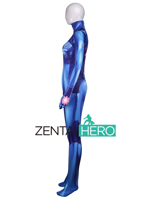 Горячая распродажа костюмов с 3D принтом Samus Aran Zero костюмы зентай костюм для