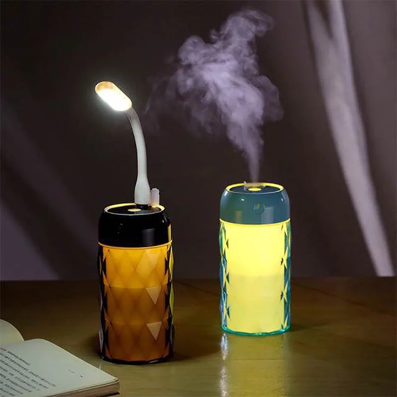 Air Humidifier Essential Oil Diffuser Aroma Lamp Aromatherapy Electric Mist Maker For Home 3 Colors LED Lights | Бытовая техника