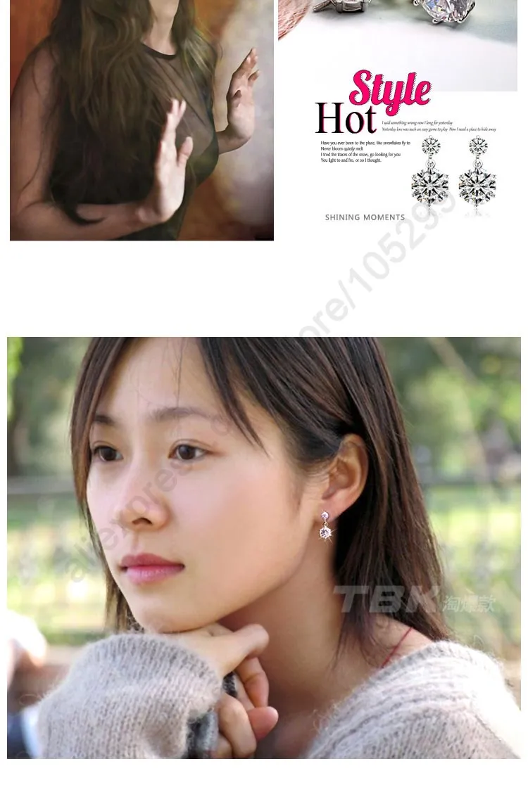 Ювелирные наборы из драгоценных камней Классический кубический цирконий кулон