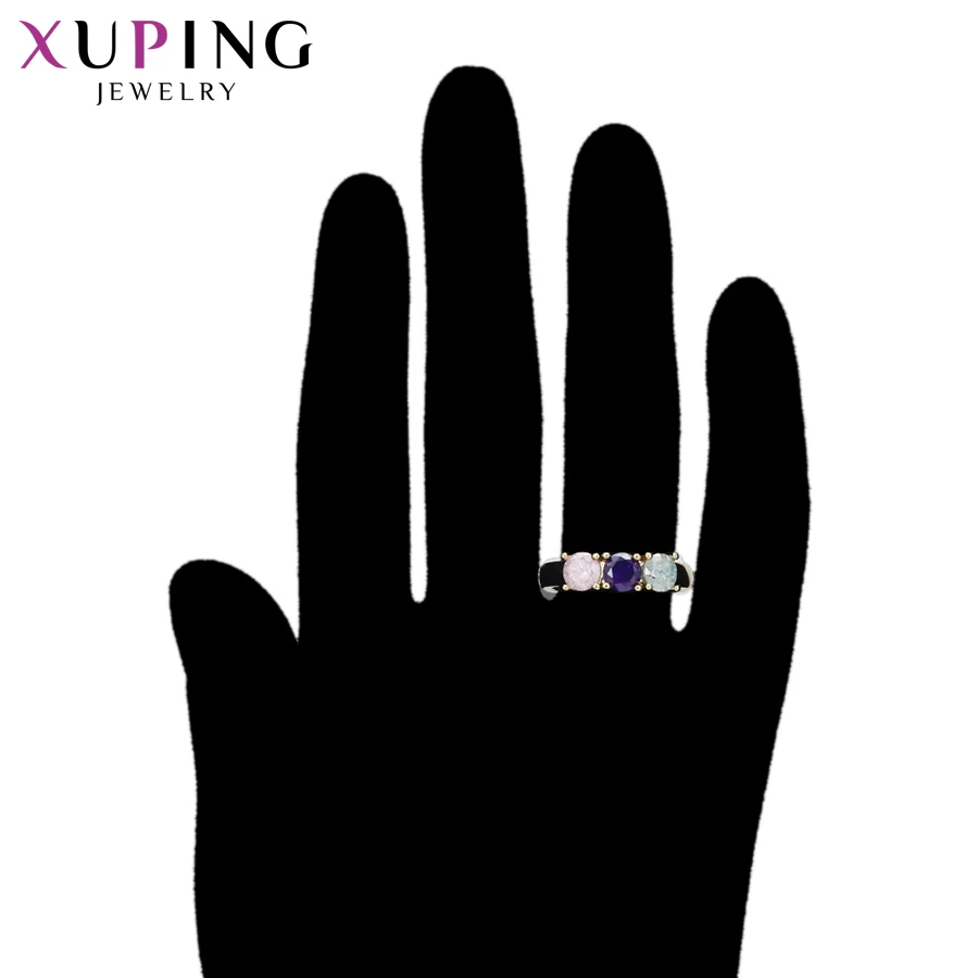 Xuping Элегантные украшения кольцо Цвет ледяной камень для Для женщин Рождество