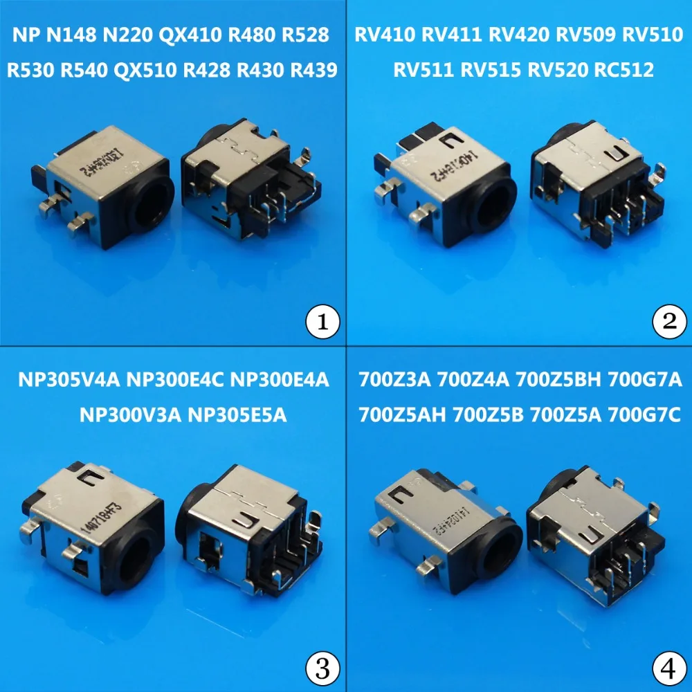 JCD 10 шт. разъем постоянного тока для Samsung RC510 RV410 RV411 RV420 NP300 305V4A N148 NP700G питания