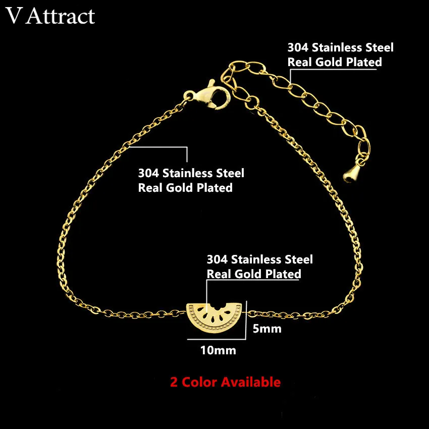 V привлечь Летние фрукты браслеты 2017 Для женщин jewelry цвета: золотистый
