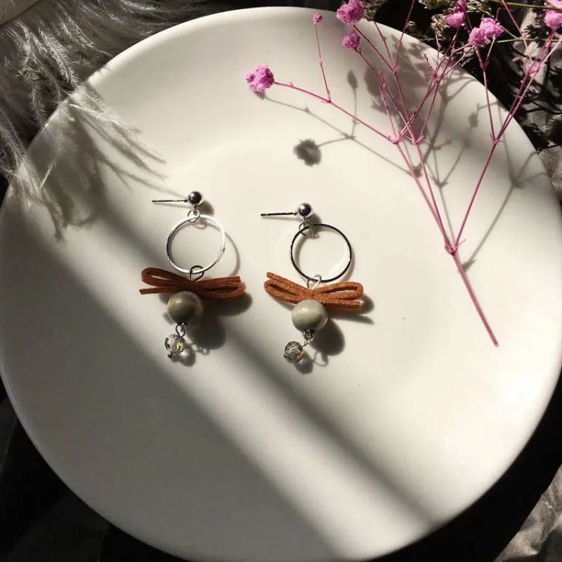 Женские серьги подвески с искусственным жемчугом большие круглые перфорацией и