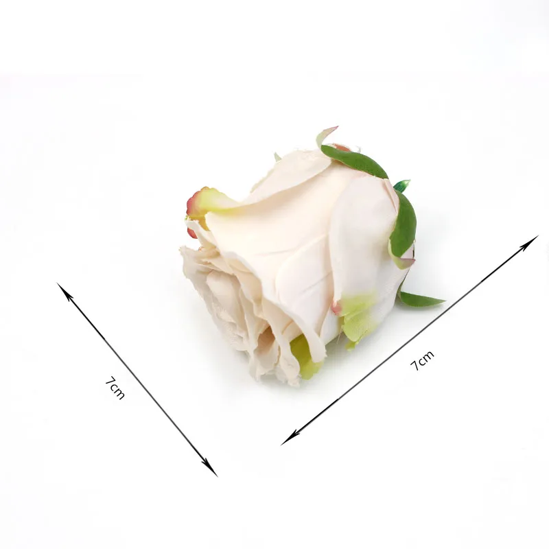 

1pcs Cheap Rose Flower Head 7cm Artificial Silk Rose Flower Wedding Home Decor DIY Scrapbooking Decoration Accessories