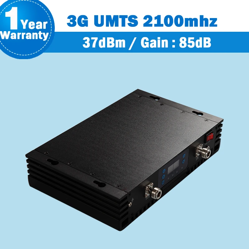 85dB большой Мощность усилитель 3g WCDMA 2100 UMTS Репитер сигнала мобильного телефона ЖК