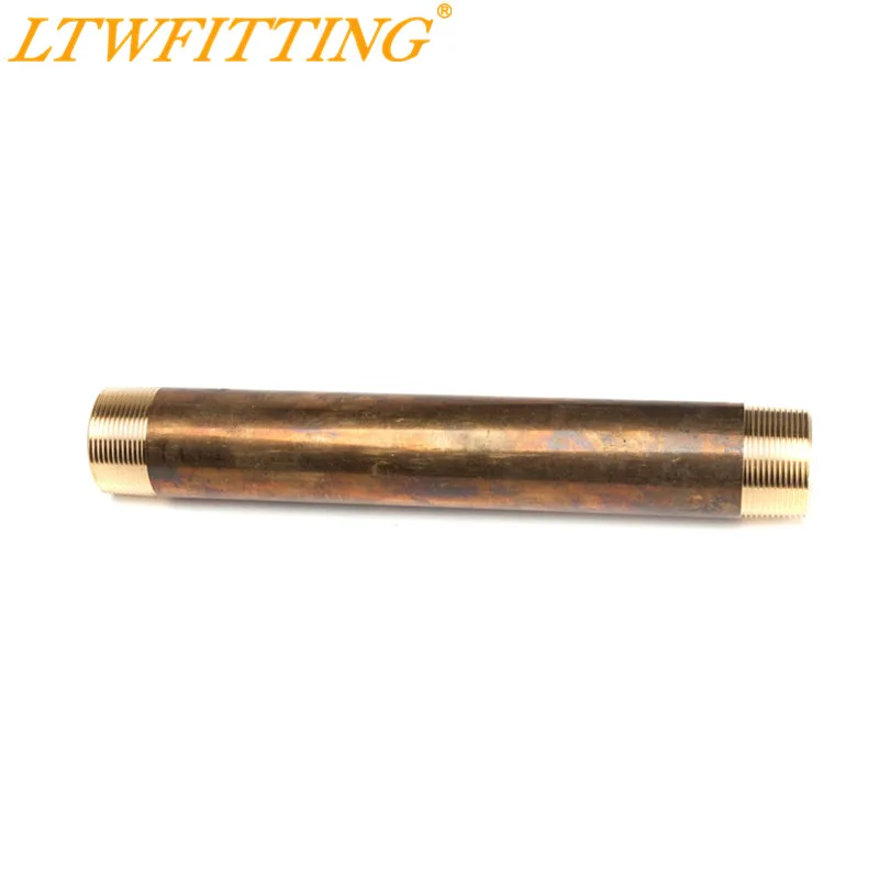 

LTWFITTING Brass Pipe 12" Long Nipple Fitting 1-1/2" Male NPT Air Water