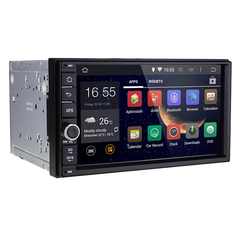 Android 4.4 2 Din 7'' In-Dash Universal Car Radio+GPS+Bluetooth+WIFI+RDS+800*480 Resolution Support 3G OBD Function | Автомобили и