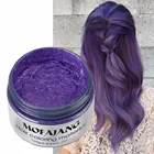 Грязевой цветной воск для волос, одноразовый восковой помада для волос, сделай сам, краска для волос, пастельный, серый, фиолетовый воск для волос