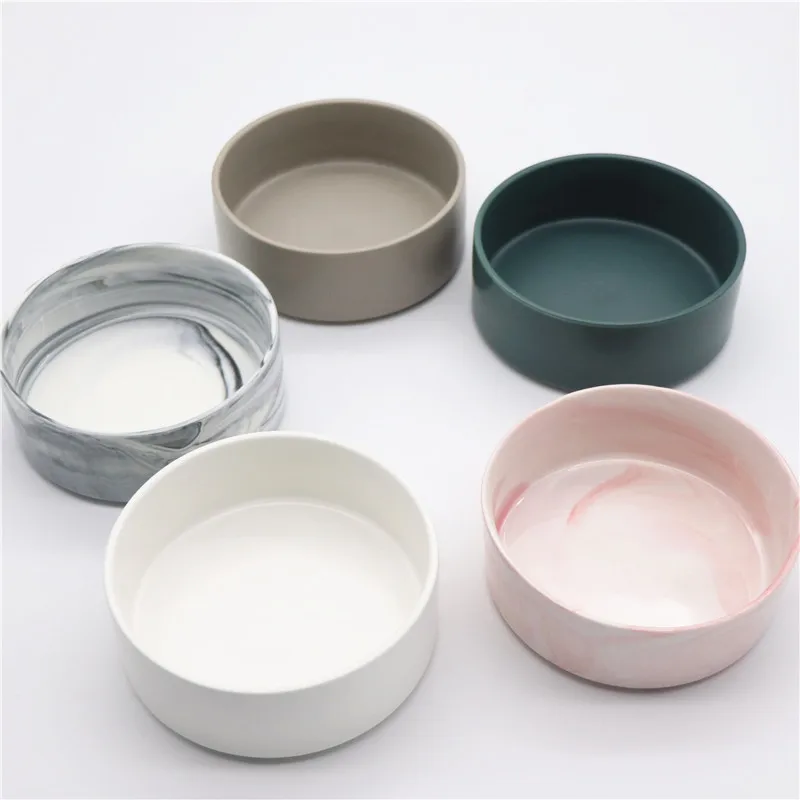 

Pet Supplies Pet Cat Bowl Small Dog Cat Rice Bowl Ceramic Cat Bowl Dog Water Feeder Bowl Solid Wood Frame Strong Easy To Clean