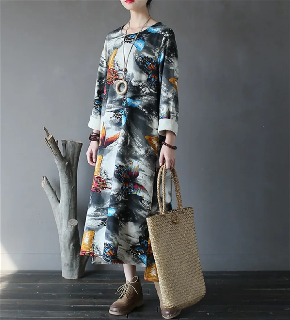 YESNO JZ6 Women Long T-Shirt Dress 100% Cotton Casual Loose Fit Oil Painting Like Sleeve High Low Hemline | Женская одежда