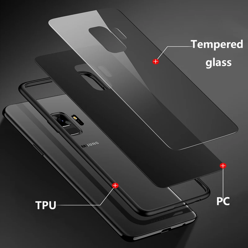 Роскошный зеркальный стеклянный телефонный чехол KaiNuEn для samsung galaxy j4 j6 j8 2018 j400 j600